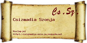 Csizmadia Szonja névjegykártya